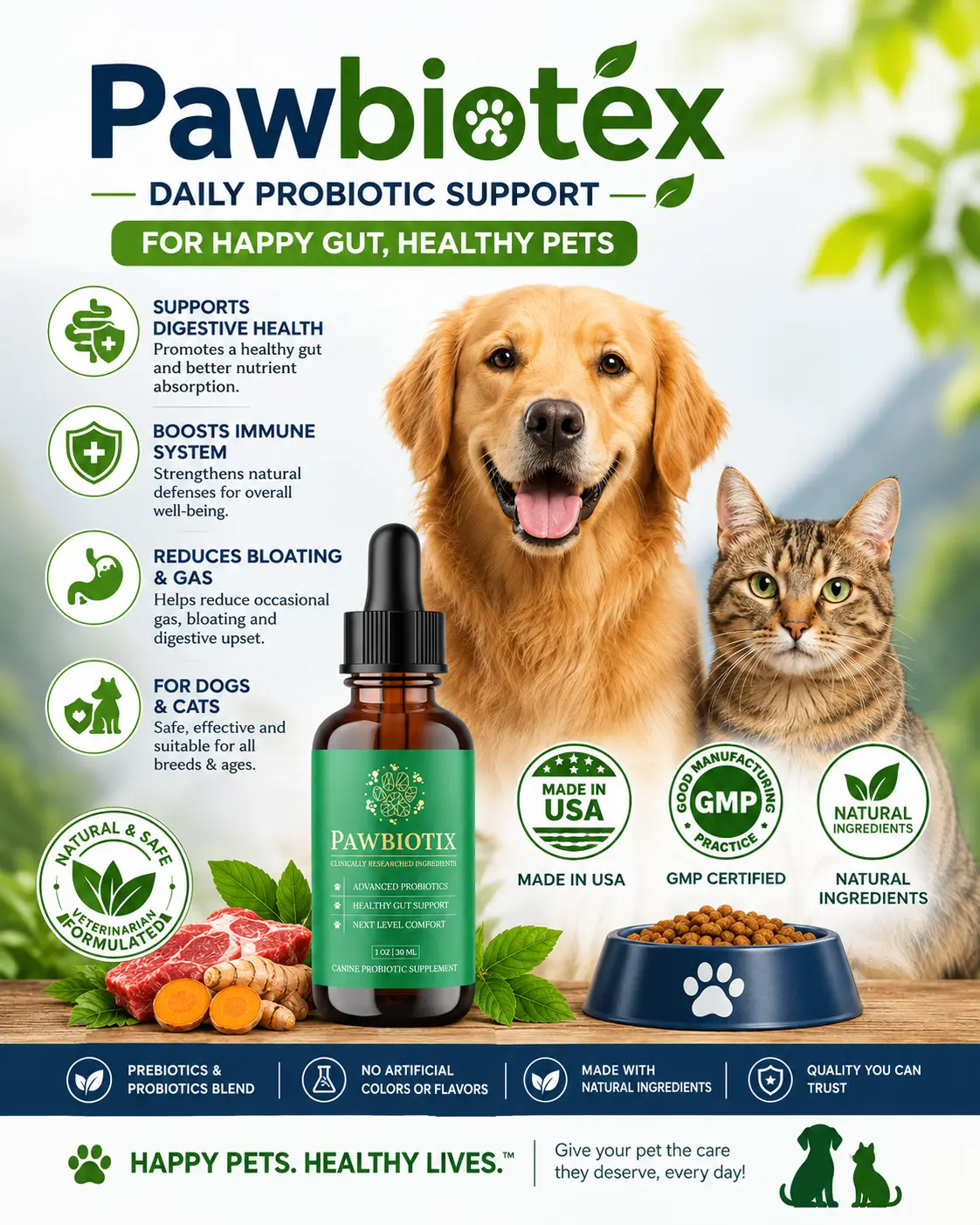 PawBiotix Pet Digestive Wellness Supplement